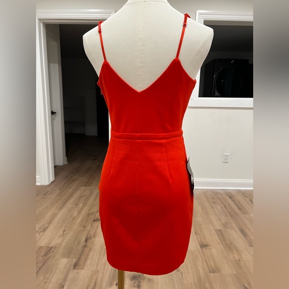 Bebe PLUNGING NECK Double STRAP DRESS Size Small - Picture 5 of 13